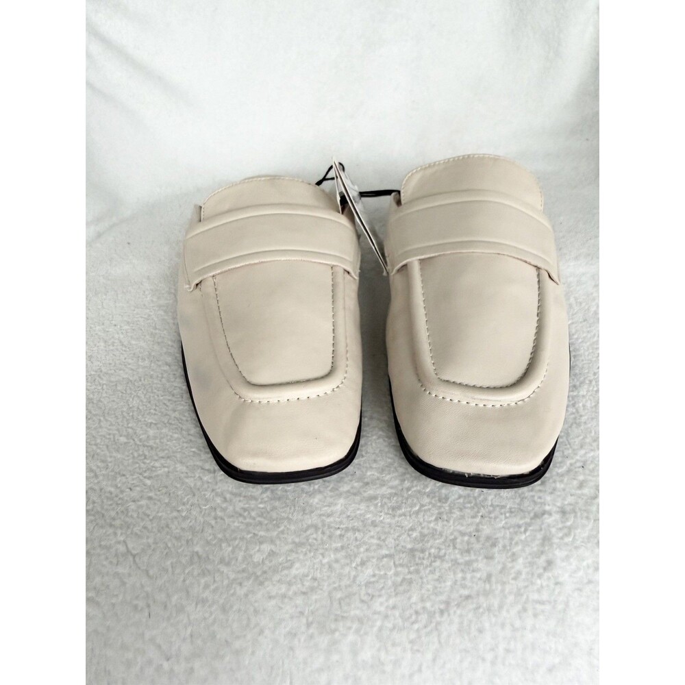 ZARA Women’s Slides Mules Slip Ons Loafers Open Back Sz 38 7.5 Tan shoes - Picture 2 of 9